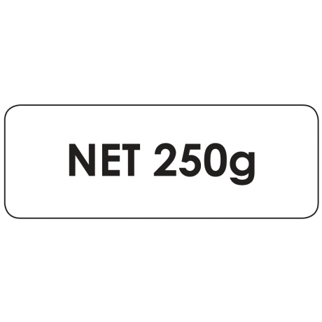 Étiquette poids "net 250g" LA ROULEAU DE 1000