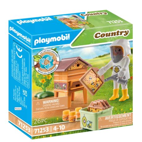 Playmobil l'apicultrice, la ruche et le miel