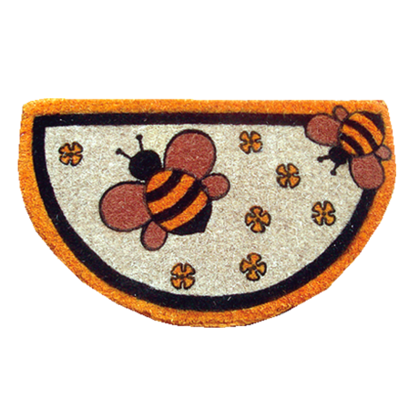Paillasson demi-lune Abeilles 
