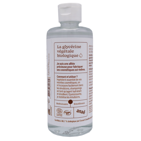 Glycérine végétale BIO, le flacon de 200ml