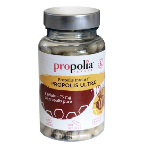Gélules propolis ULTRA PROPOLIA (sans gluten), LE POT DE 120 GELULES