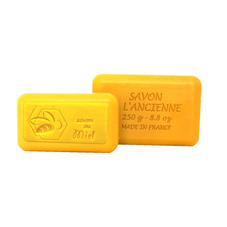 Savon rectangle miel 250g, le carton de 24