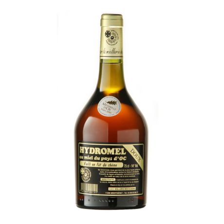 Hydromel doux au miel,vieilli en fût de chêne , la bouteille de 75cl