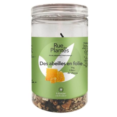 Kit de préparation pour rhum arrangé au miel, le kit de 50g pour 1L de préparation