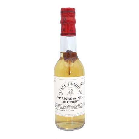 Vinaigre MIEL/PIMENT Apis vineagria, LA BOUTEILLE DE 25 cl