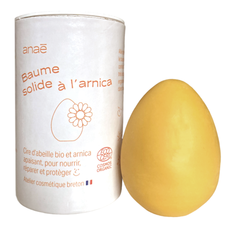 Baume solide à la cire d'abeille et à l'arnica, le baume de 50g