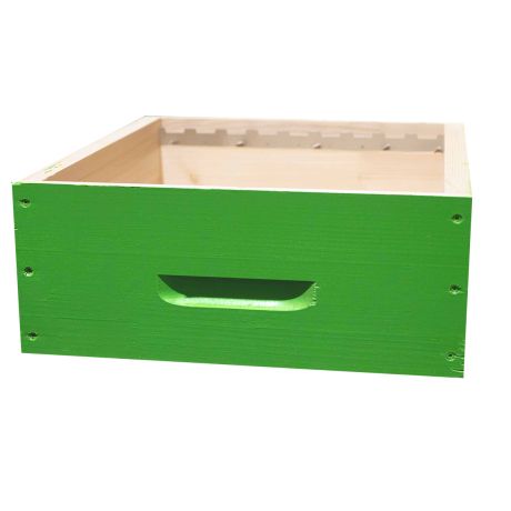 Hausse Dadant 10 en épicéa BEECOLOR vert mousse pour 9 cadres droits