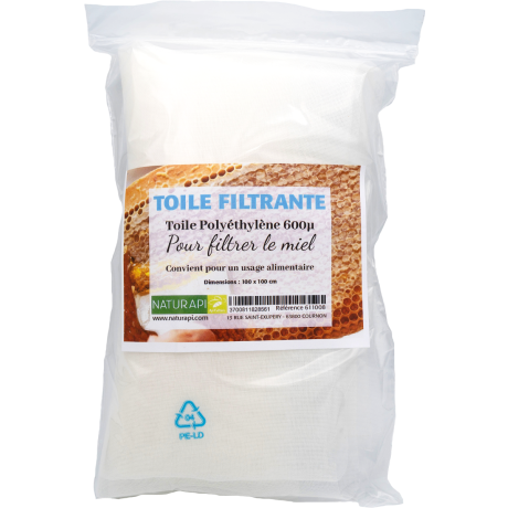 Toile filtrante 600µ, le coupon de 1x1m Toile filtrante 600µ, le coupon de 1x1m