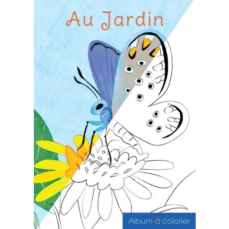 Album à colorier "Au jardin" 