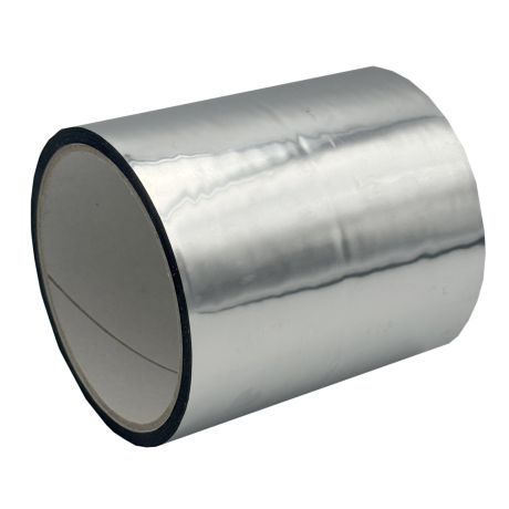 Adhésif métalisé "ALU" brillant 100mmx25ML, le rouleau