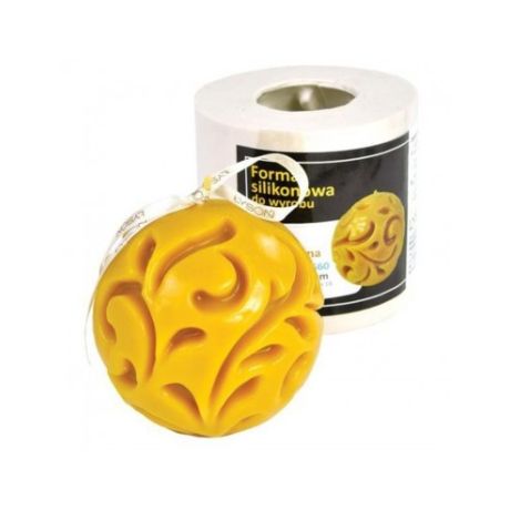 Moule silicone à bougie Boule coulée (H 85mm D 85mm poids 295g)