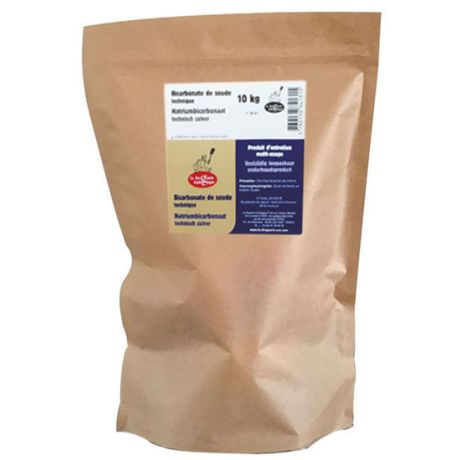 Bicarbonate certifié Ecodétergent à base d'ingrédients biologiques, le sac de 10kg