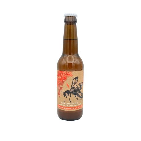 Bière artisanale MELINA au miel de chataignier de Lozère 5.5°, la bouteille de 33cl