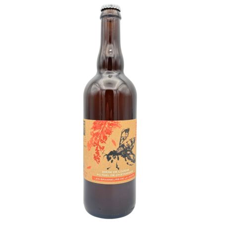 Bière artisanale MELINA au miel de chataignier de Lozère 5.5°, la bouteille de 75cl