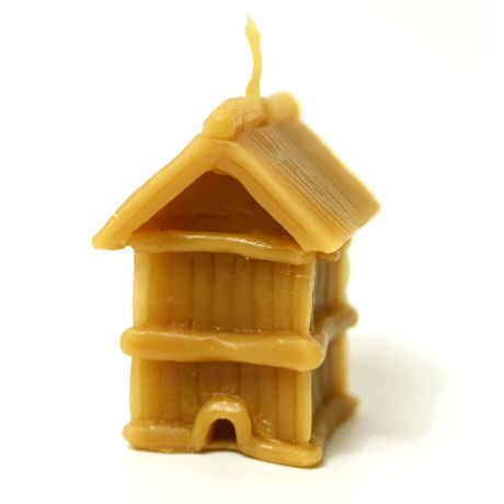 Bougie en cire d'abeille "Ruche" 55x35mm
