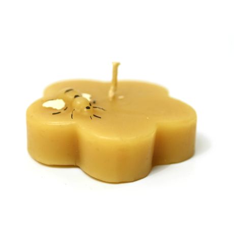Bougie fleur et abeille 