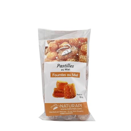 Bonbon boules fourrées miel 20%, LE SACHET DE 150g