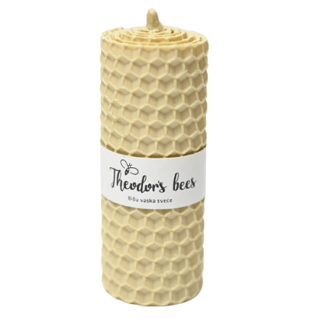 Bougie en cire d'abeille Ivoire - MINI