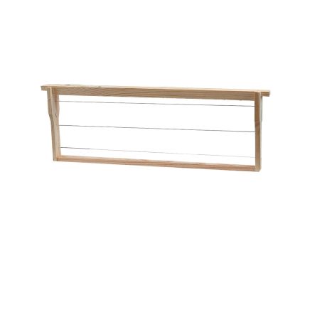 Cadre de hausse Dadant HOFFMAN "Sud-Ouest" filé inox horizontal 480/450x162x25/39mm 