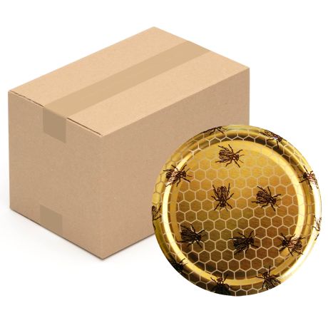 Capsule TO63mm, "Alvéoles/abeilles", LE CARTON DE 1400