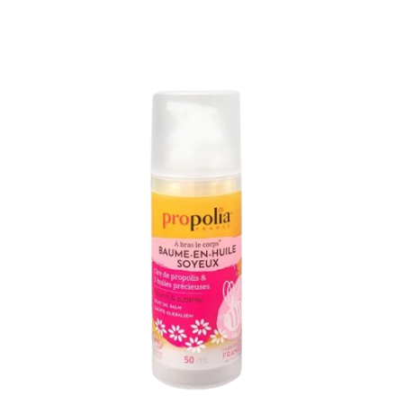 Baume fondant de massage BIO en huile soyeux, le flacon de 50ml