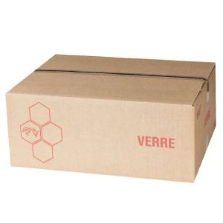 carton d'emballage pour 12 pots de miel en verre de 500g