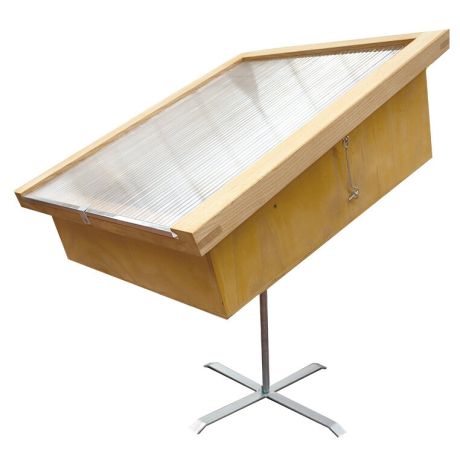 Cérificateur solaire bois sur pied en fer