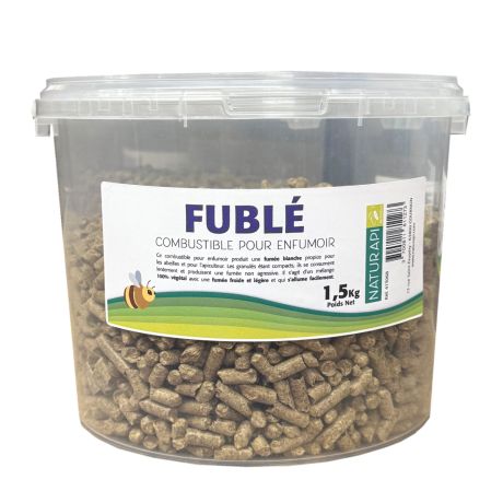 Combustible pour enfumoir FUBLÉ à base de paille de blé, le seau de 1.5 kg