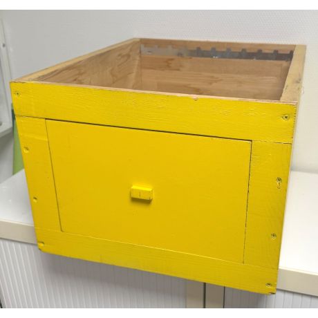 Corps Dadant 10 VISIO jaune épicéa MI-BOIS pour 10 cadres droits