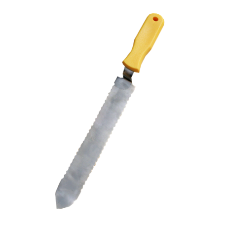 Couteau désoperculer inox dent lame de 27 cm