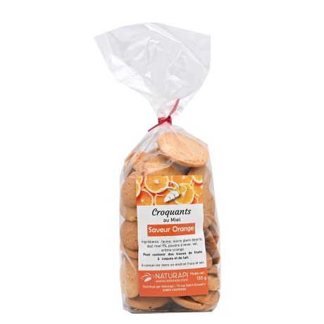 Croquants au miel/écorces orange, LE SACHET DE 200g