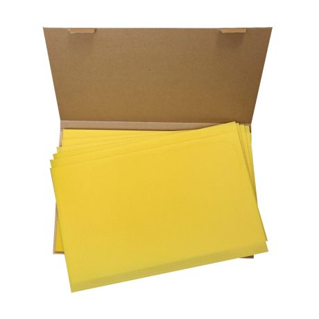 Cire gaufrée d'opercules format LANGSTROTH, le carton de 1kg