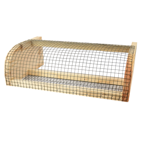 Muselière anti-frelons en bois pour ruche Dadant 10