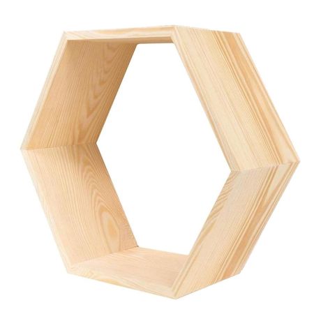 Etagère alvéole en bois