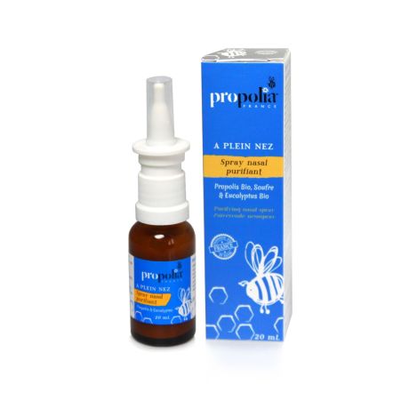 Spray nasal purifiant propolis et plantes Bio, le flacon de 20 ml
