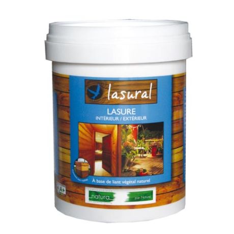 Lasure à base de liant naturel incolore, le pot de 1L