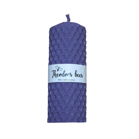 Bougie en cire d'abeille Lavande - MINI