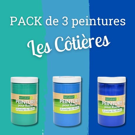 PACK de 3 peintures "Les Côtières"