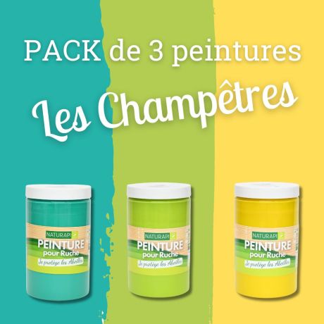 PACK de 3 peintures "Les Champêtres"