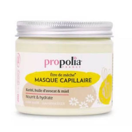 Masque capillaire BIO karité, huile d'avocat et miel Propolia