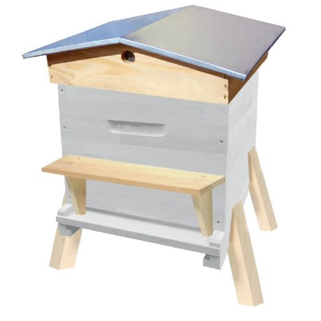 KIT MONTAGNE Dadant 10 comprenant 1 toit chalet + 1 auvent + 4 pieds bois