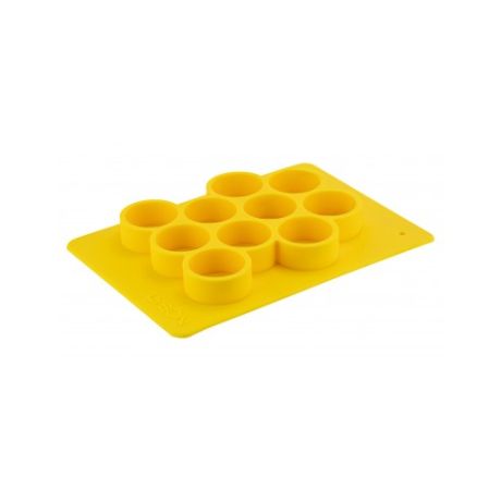 Moule en silicone souple pour 10 bougies chauffe-plat rondes, la plaque Moule en silicone souple pour 10 bougies chauffe-plat rondes, la plaque