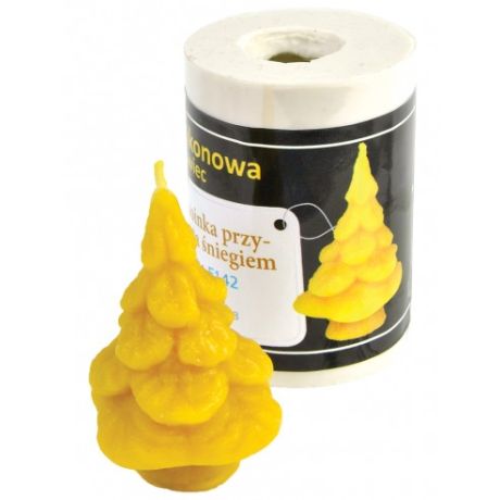 Moule silicone à bougie Arbre de Noel enneigé