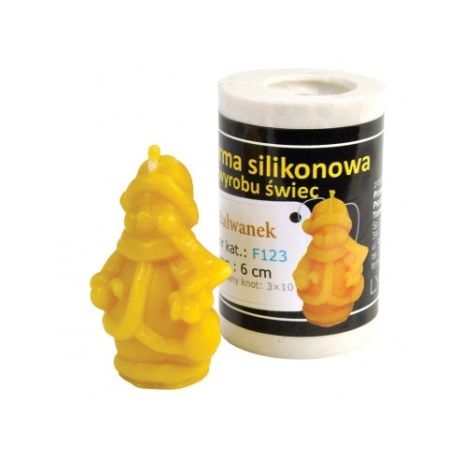 Moule silicone à bougie Bonhomme de neige