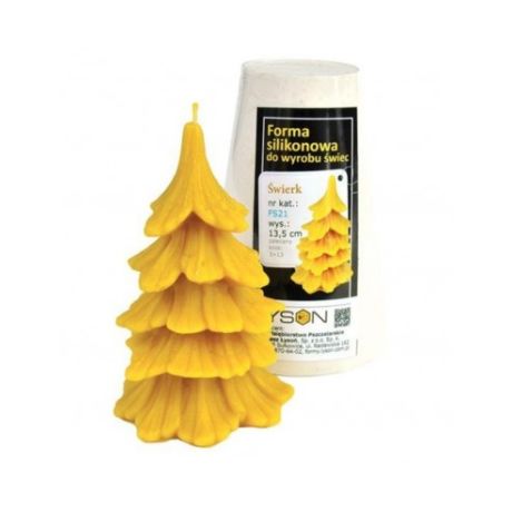 Moule silicone à bougie Epicéa