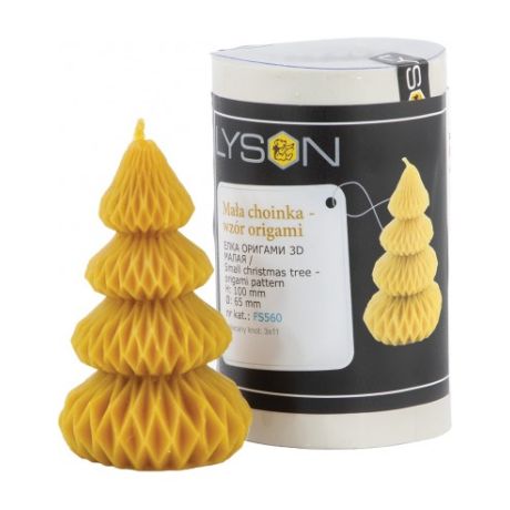 Moule silicone à bougie Arbre de Noel modèle origamie