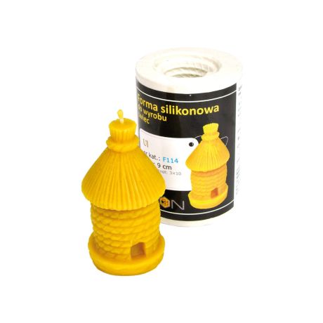 Moule silicone pour bougie "Ruche hutte" 