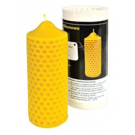 Moule silicone à bougie Cylindre d'abeille