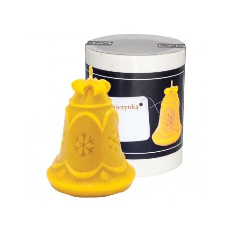 Moule silicone à bougie Cloche avec flocon de neige