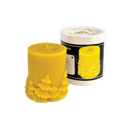 Moule silicone à bougie Boule de Noël décorée